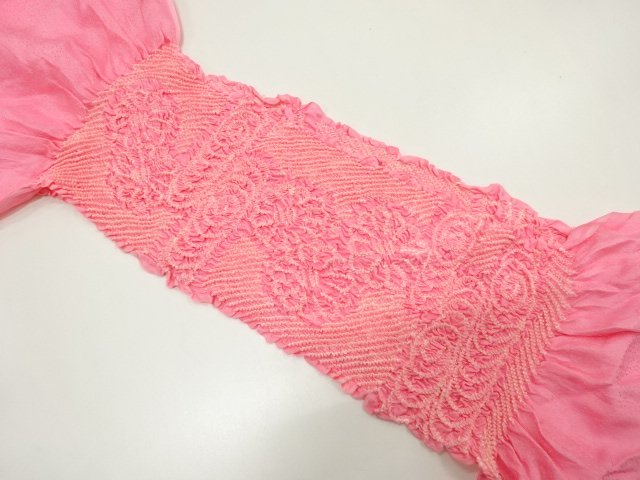 JAPANESE KIMONO / OBIAGE / SILK / SHIBORI